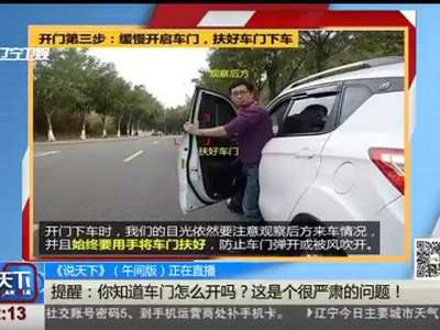 [视频]你知道车门怎么开吗？ 这是个很严肃的问题！
