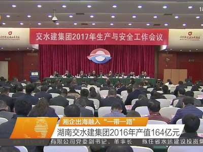 湘企出海融入“一带一路” 湖南交水建集团2016年产值164亿元