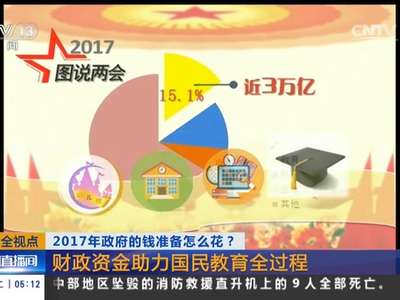 [视频]两会全视点 2017年政府的钱准备怎么花？