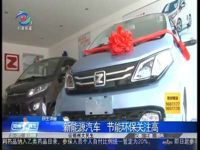 [视频]新能源汽车 节能环保关注高