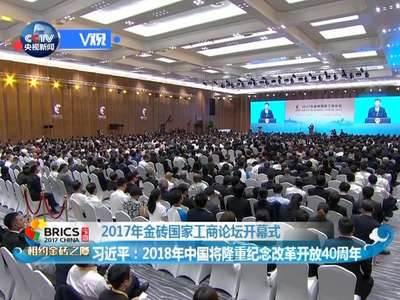 [视频]习近平：2018年中国将隆重纪念改革开放40周年