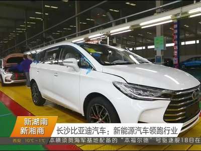 长沙比亚迪汽车：新能源汽车领跑行业