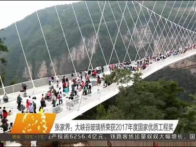 张家界：大峡谷玻璃桥荣获2017年度国家优质工程奖