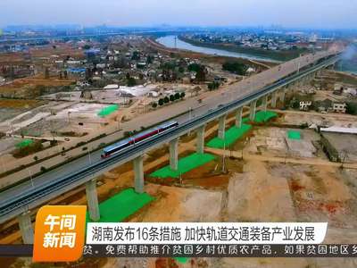 湖南发布16条措施 加快轨道交通装备产业发展