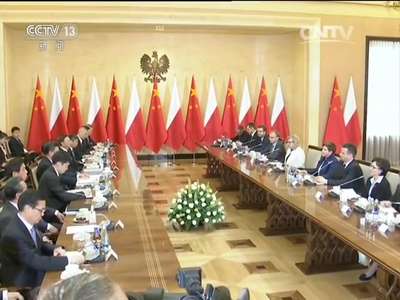 [视频]习近平会见波兰总理