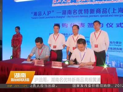 沪洽周：湖南名优特新商品亮相黄浦江畔