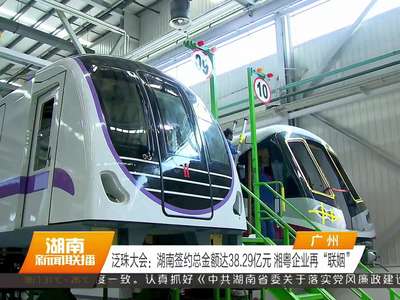 泛珠大会：湖南签约总金额达38.29亿元 湘粤企业再“联姻”