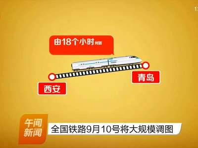 全国铁路9月10号将大规模调图