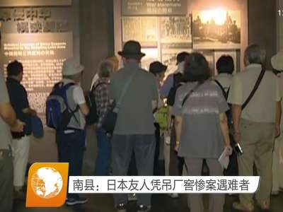 南县：日本友人凭吊厂窖惨案遇难者