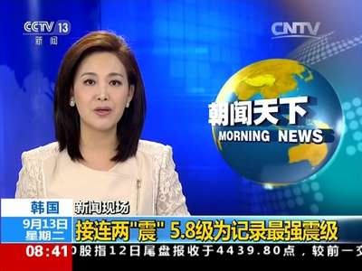 [视频]韩国：接连两“震” 5.8级为记录最强震级