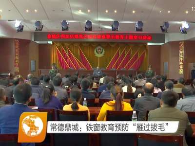 常德鼎城：铁窗教育预防“雁过拔毛”