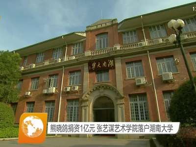 熊晓鸽捐资1亿元 张艺谋艺术学院落户湖南大学