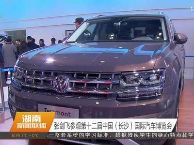 张剑飞参观第十二届中国（长沙）国际汽车博览会