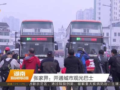 张家界：开通城市观光巴士