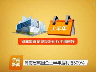 湖南省属国企上半年盈利增509%