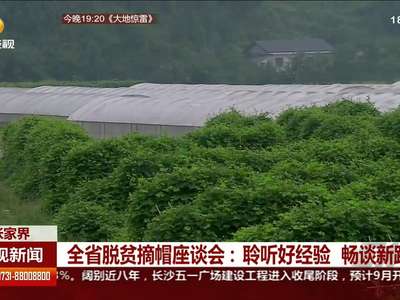 全省脱贫摘帽座谈会：聆听好经验 畅谈新路子