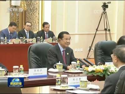 [视频]习近平会见柬埔寨人民党主席 政府首相
