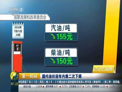[视频]国内油价迎年内第二次下调