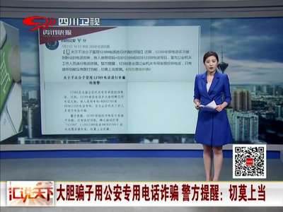 [视频]大胆骗子用公安专用电话诈骗 警方提醒：切莫上当