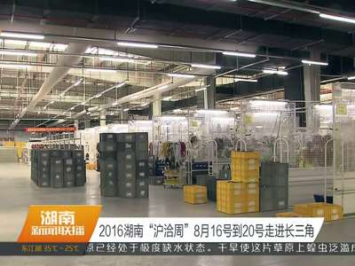 2016湖南“沪洽周”8月16号到20号走进长三角
