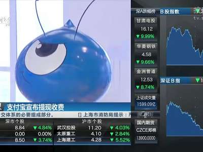 [视频]支付宝宣布提现收费