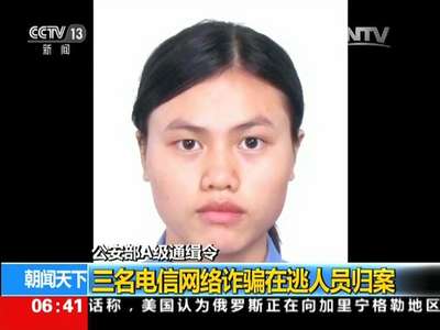 [视频]公安部A级通缉令：三名电信网络诈骗在逃人员归案