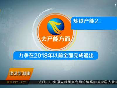 钢铁行业供给侧改革的“湖南样本”