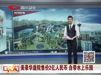 [视频]美豪华庭院售价2亿人民币 自带水上乐园