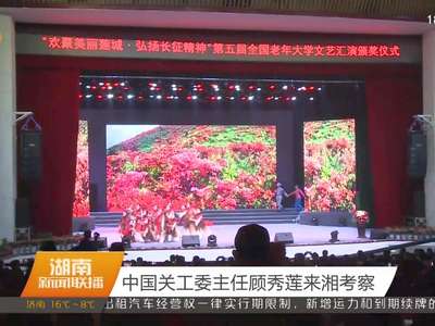 中国关工委主任顾秀莲来湘考察