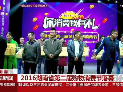 2016湖南省第二届购物消费节落幕
