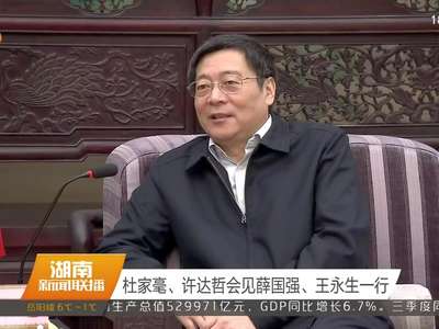 杜家毫、许达哲会见薛国强、王永生一行