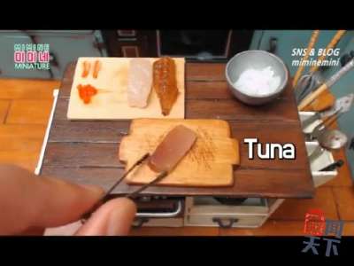 [视频]韩国迷你物制作达人 做出超级迷你寿司
