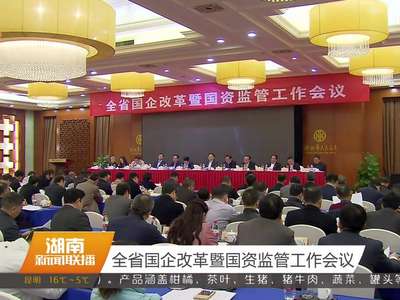 全省国企改革暨国资监管工作会议