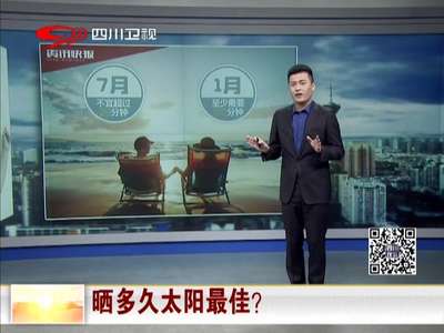 [视频]你需要晒多久太阳？研究帮你确定最佳时长