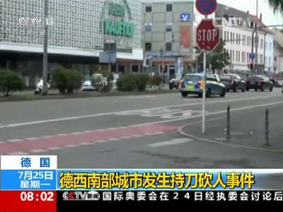 [视频]德国：德西南部城市发生持刀砍人事件