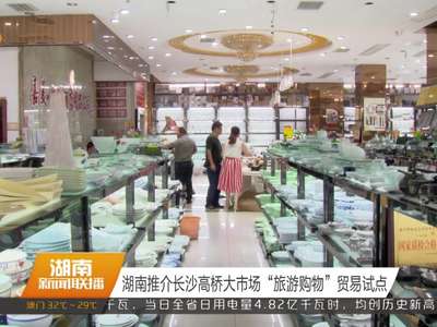 湖南推介长沙高桥大市场“旅游购物”贸易试点