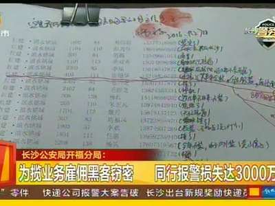 为揽业务雇佣黑客窃密 同行报警损失达3000万元