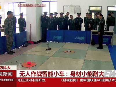 无人作战智能小车：身材小能耐大