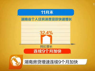 湖南房贷增速连续9个月加快