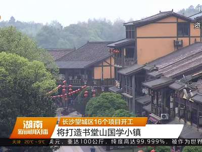 长沙望城区16个项目开工 将打造书堂山国学小镇