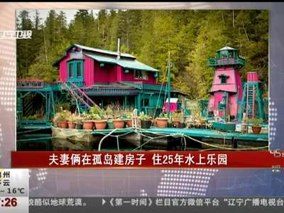 [视频]夫妻俩在孤岛建造450吨房子 住25年水上乐园