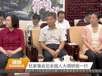 杜家毫会见全国人大调研组一行