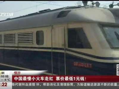[视频]中国最慢小火车走红 票价最低1元钱