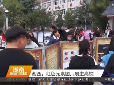 湘西：红色元素图片展进高校