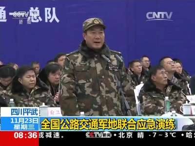 [视频]四川平武：全国公路交通军地联合应急演练