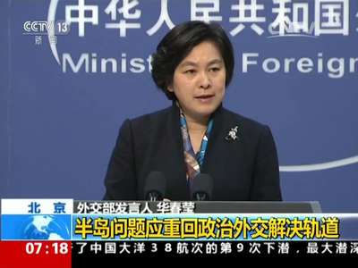 [视频]中国外交部：半岛问题应重回政治外交解决轨道