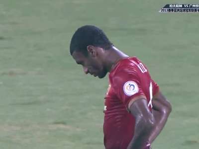 亚冠-广岛0-0国安集锦 格隆进球误判为越位