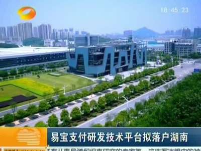 易宝支付研发技术平台拟落户湖南