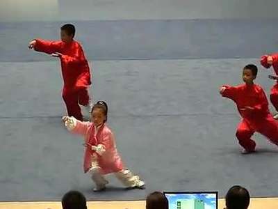 8岁女孩儿演练陈式太极拳56式 荣获金牌